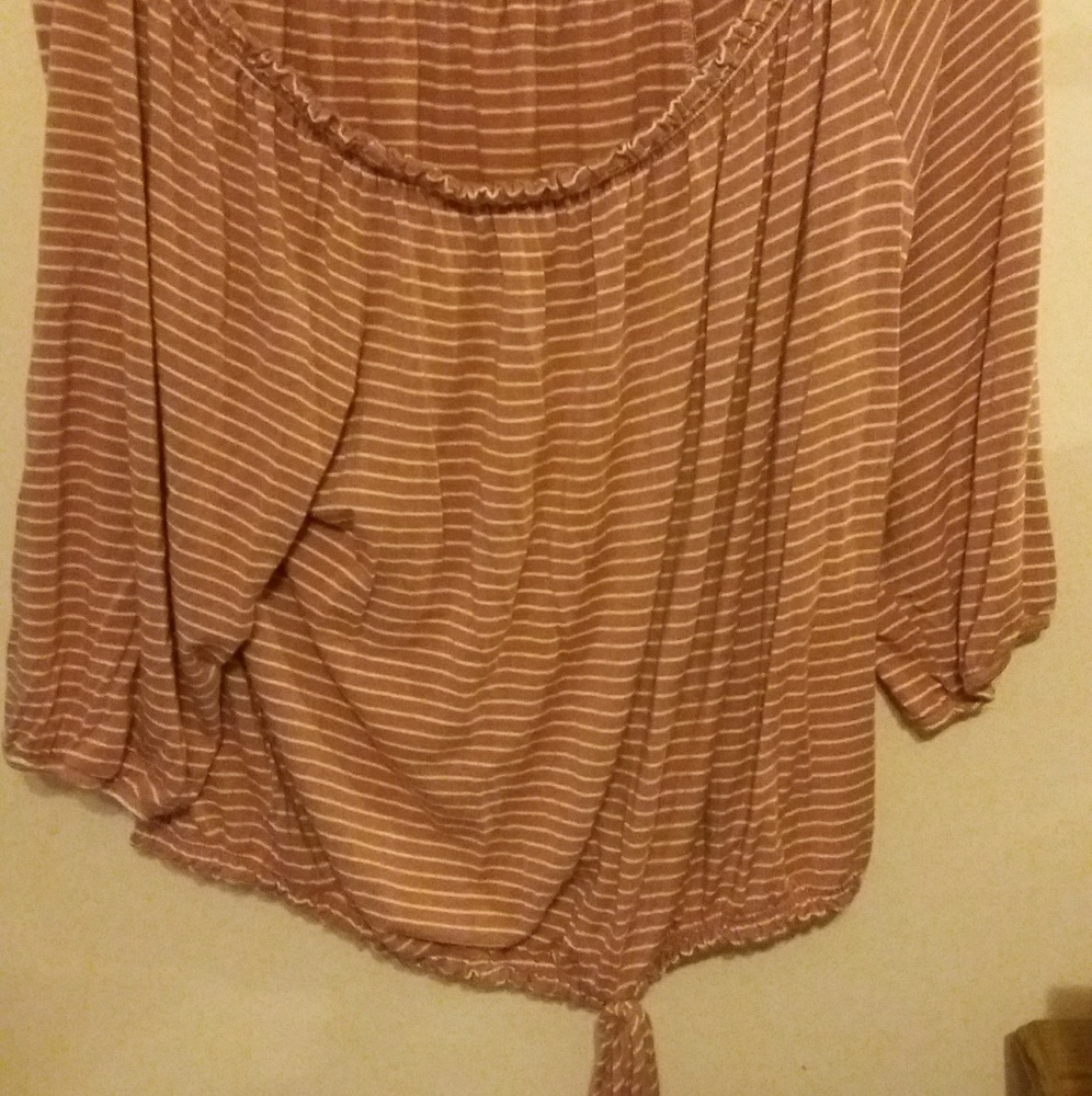 Pink & White striped top